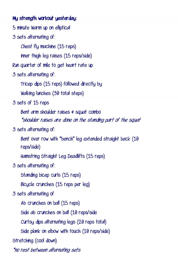 Strength Workout